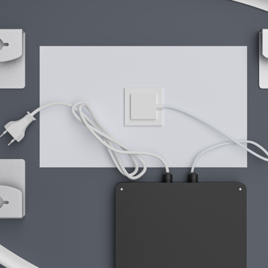 Зеркало MIXXUS PREMIUM DIVERSE MA01-90x60-REVERSE с LED Touch, Anti-fog, димером (3-6,5kK) (MP6633) купить в САНН Одесса, изображение 2
