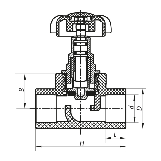 Кран вентильный 20 Koer PPR K0183.PRO (KP0237) купить в САНН Одесса, изображение 2