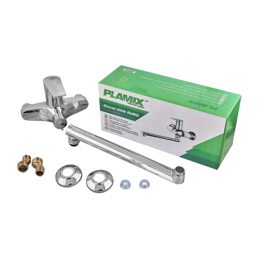 Смеситель для ванны PLAMIX OSCAR-006 EURO CHROME (без шланга и лейки) (Цвет хром) (PM0617) купить в САНН Одесса, изображение 3