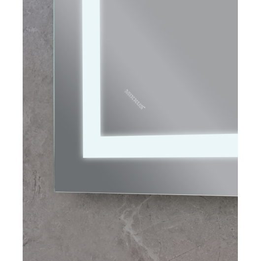 Зеркало MIXXUS WARM MR02-70x50-CASE с LED Touch, Anti-fog, димером, рег. яркости, часами (MI6669) купить в САНН Одесса, изображение 4