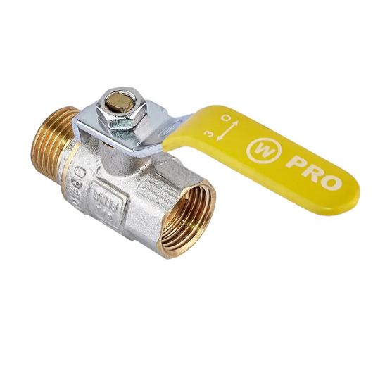 Кран шаровой Waterpro WP607-15FML-Y - 1/2" FML ГШВ YELLOW, ручка "рычаг" желтая (WP2931) купить в САНН Одесса, изображение 2