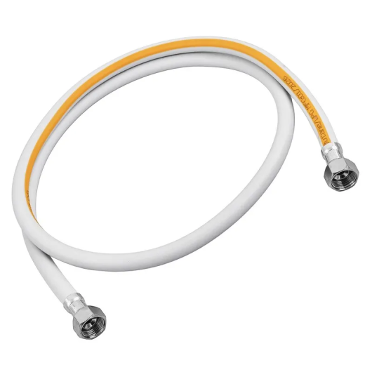 Шланг для газа ZERIX ZHG-01-FF1/2"-050 ПВХ белый 1/2"ГГ 50 см (ZX6156) купить в САНН Одесса, изображение 3