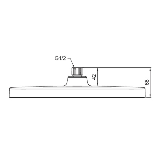 Лейка для душа потолочная KOER KP-0402-01-OH, 310x200мм (Цвет хром) (KR4984) купить в САНН Одесса
