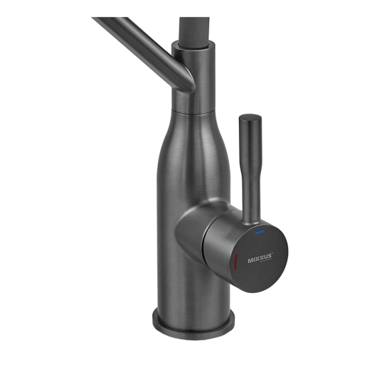 Смеситель для кухни MIXXUS PREMIUM GRAVITY 017 NUT GRAPHITE REFL.GRAY (Цвет графит+силик. излив cерый) (MI8409) купить в САНН Одесса, изображение 3