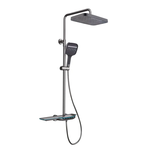 Душевая колонна MIXXUS PREMIUM SPACE-009-J GRAPHITE с термостат. смесителем с кноп. переключ. 3 режима (Цвет графит) (MI6542) купить в САНН Одесса, изображение 2