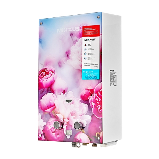 Газовая колонка MIXXUS GWH-0410 BASIC GLASS дымоходная 10 л/мин (панель из стекла с рисунком) (WH0025) купить в САНН Одесса, изображение 3
