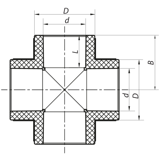Крестовина 32 PPR Koer K0027.PRO (KP0033) купить в САНН Одесса