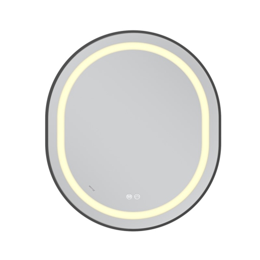 Зеркало MIXXUS PREMIUM ELLIPSE MV05-80x70-REVERSE BLACK с LED Touch, Anti-fog, димером (3-6,5kK) (MP6646) купить в САНН Одесса