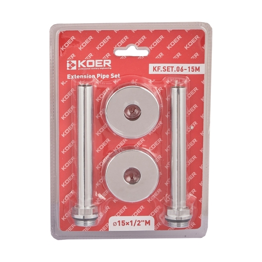 Комплект удлинителей d15x1/2M хромированный KOER KF.SET.06-15M (KR5847) купить в САНН Одесса, изображение 3
