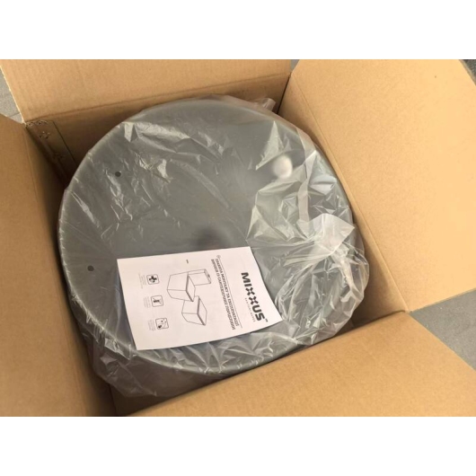 Раковина накладная MIXXUS PREMIUM TOPPER-0201 GRAY 410x410x165mm (перелив) (MP6649) купить в САНН Одесса, изображение 2