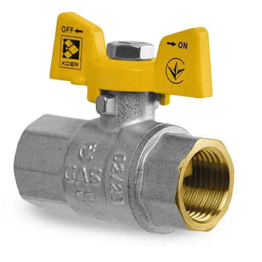 Кран шаровый Koer KG.207 - 1/2" FF ГГБ (газ) (KR4958) купить в САНН Одесса, изображение 3