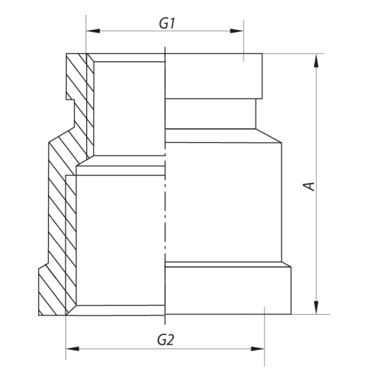 Муфта редукционная 3/4"x2" Koer KF.C0820 (KF0024) купить в САНН Одесса