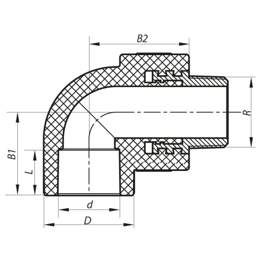 Угол НР 32x1M PPR Koer K0122.PRO (KP0145) купить в САНН Одесса