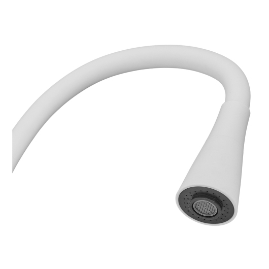 Смеситель для кухни ZERIX ATRIUM-011-T REFL.WHITE (Цвет хром+силиконовый излив белый) (ZX4719) купить в САНН Одесса, изображение 3