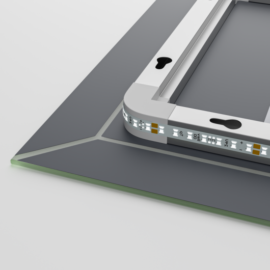 Зеркало MIXXUS PREMIUM CUBIC MR14-80x60-REVERSE с LED Touch, Anti-fog, димером, рег. яркости (MP6648) купить в САНН Одесса