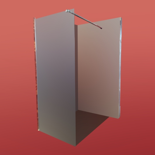 Душевая перегородка Walk-In KOER SR SP01-100x200-TR-01 прозрачное стекло EASY CLEAN 8мм хром (KR5393) купить в САНН Одесса, изображение 2