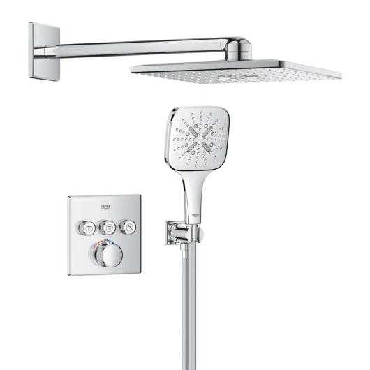 Скрытая душевая система Grohe Grohtherm SmartControl с RSH SmartActive 310 Cube (1039980000) купить в САНН Одесса, изображение 4