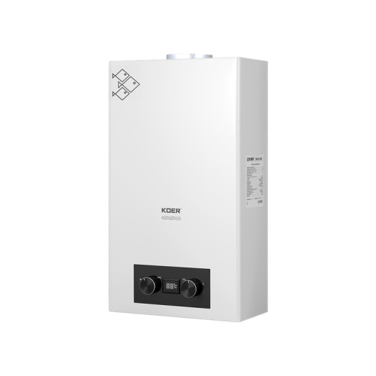 Газовая колонка Koer KWH.G0110 WHITE дымоходная 10 л/мин, цвет белый (KR5553) купить в САНН Одесса
