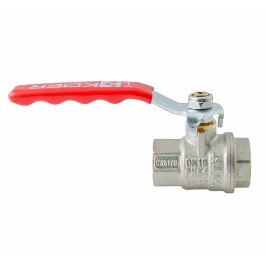 Кран шаровый ГГВ KOER EXTREME KE.214-15 - 1/2" FF ручка "рычаг" красная (KR5744) купить в САНН Одесса, изображение 2