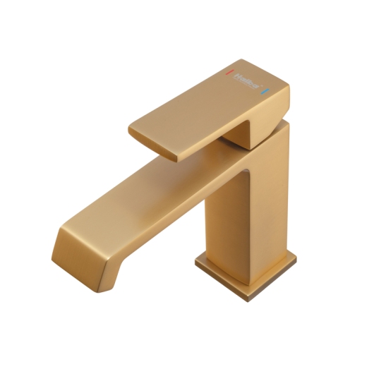 Смеситель для умывальника HAIBA GAUDI 001 NUT BRUSHED GOLD (Цвет матовое золото) (HB9583) купить в САНН Одесса, изображение 4