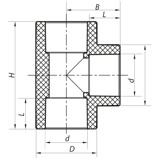 Тройник 63 PPR Koer K0012.PRO (KP0015) купить в САНН Одесса