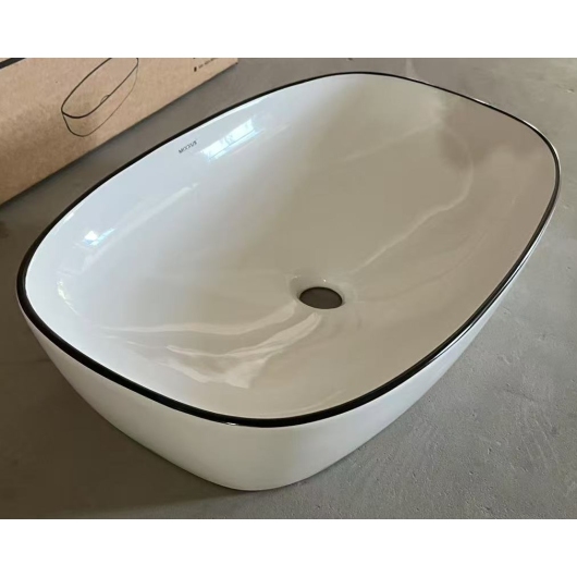 Раковина накладная MIXXUS PREMIUM DIVERSE-0111 EDGE BLACK 600х380х140mm (MP6562) купить в САНН Одесса, изображение 4