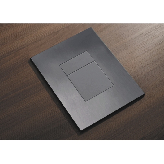 Панель смыва KOER KT-0607-07 157x198x3mm пластиковая, кнопка квадратная (цвет графит) (KR5345) купить в САНН Одесса, изображение 4
