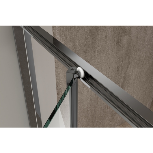 Душевая кабина без поддона KOER SR SC09-90x90x200-L-TR-07 прозрачное стекло EASY CLEAN 6мм графит (KR5685) купить в САНН Одесса, изображение 2