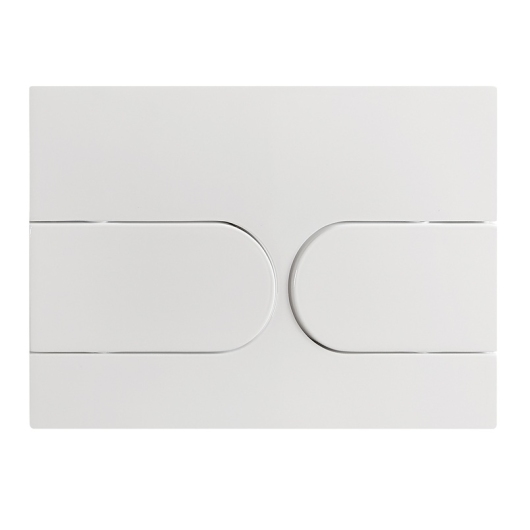 Панель смыва KOER KT-0604-03 240x160x10mm пластиковая, кнопка округленная (цвет белый) (KR5322) купить в САНН Одесса, изображение 4
