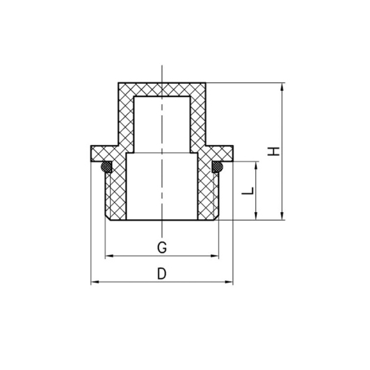 Заглушка Koer K0278.PRO - 3/4 PPR НР (KP2922) купить в САНН Одесса