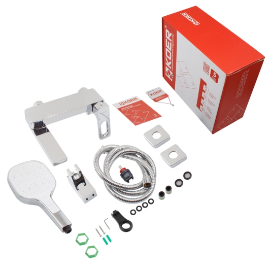 Смеситель для ванны с коротким изливом KOER KB-41031-01 (Цвет хром) (KR5436) купить в САНН Одесса, изображение 2