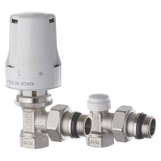 Комплект для подключения радиатора Roho R5151-050K - 1/2" угловой (антипротечка) (RO0117) купить в САНН Одесса