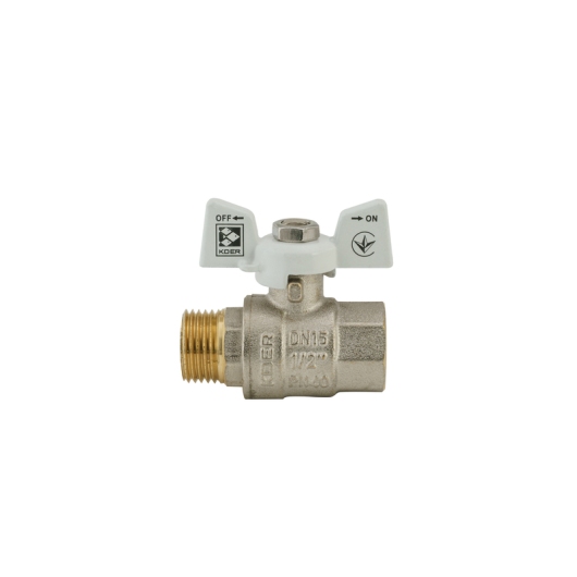Кран шаровый Koer 1/2" ГШБ (KR.218.W) белый (KR0182) купить в САНН Одесса, изображение 3
