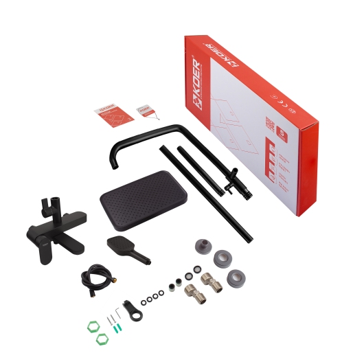 Душевая колонна со смесителем KOER KB-56030-05, 3 функции (Цвет черный) (KR5428) купить в САНН Одесса