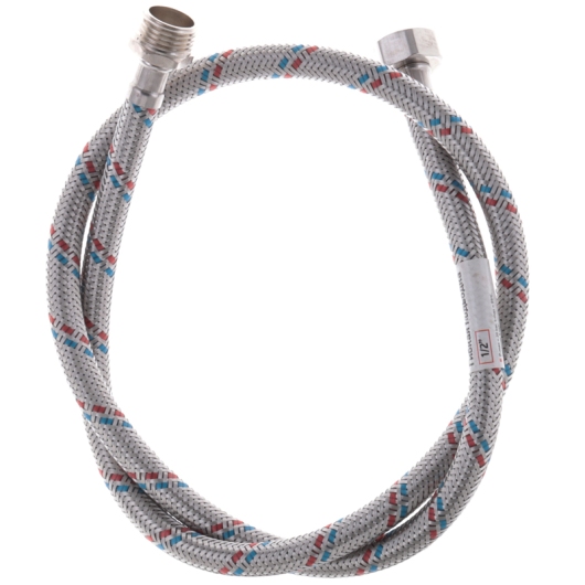Гибкий шланг для подключения воды гайка 1/2'' - Штуцер 1/2'' (100 см) Zerix (ZX1565) купить в САНН Одесса, изображение 3