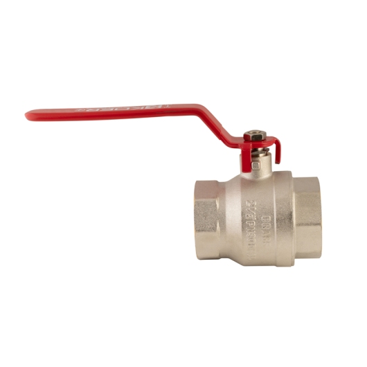 Кран шаровый Koer KR.214 - 2-1/2" FF ГГР (ручка "рычаг" красная) (KR4950) купить в САНН Одесса, изображение 3