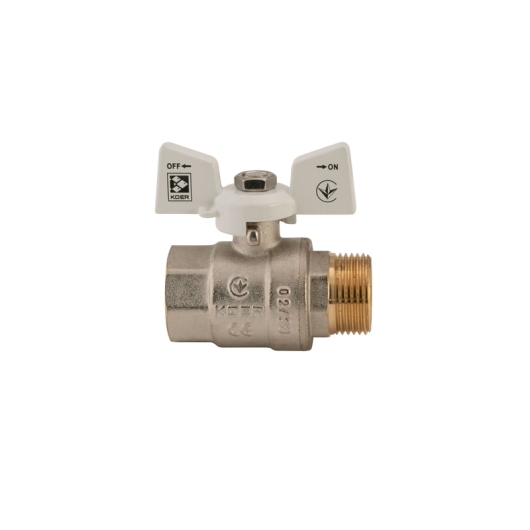 Кран шаровый Koer 3/4" ГШБ (KR.218.W) белый (KR0183) купить в САНН Одесса