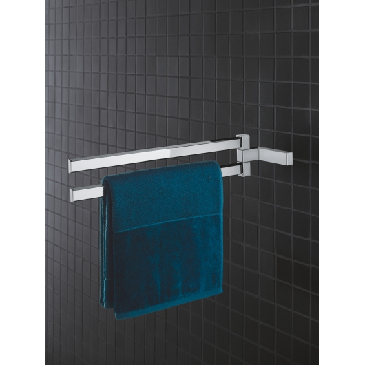 Двойной держатель для полотенец Grohe Selection Cube (40768000) купить в САНН Одесса, изображение 2