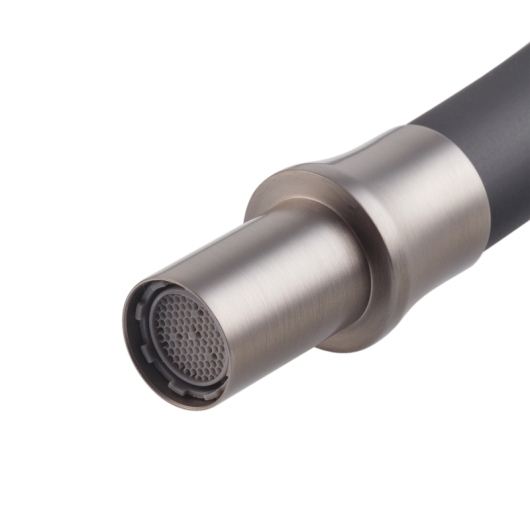 Смеситель для кухни MIXXUS PREMIUM SENNA 021 GRAPHITE REFL.BLACK с гибким изливом с выходом для питьевой воды (Цвет графит+излив черный) (MI6827) купить в САНН Одесса, изображение 3