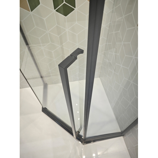 Душевая кабина без поддона KOER SR SC06-90x90x200-TR-07 прозрачное стекло EASY CLEAN 8мм графит (KR5366) купить в САНН Одесса, изображение 2