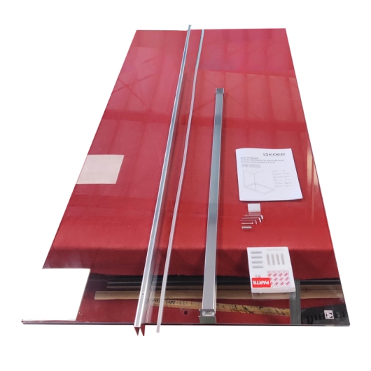 Душевая перегородка Walk-In KOER SR SP01-90x200-TR-01 прозрачное стекло EASY CLEAN 8мм хром (KR5392) купить в САНН Одесса, изображение 4