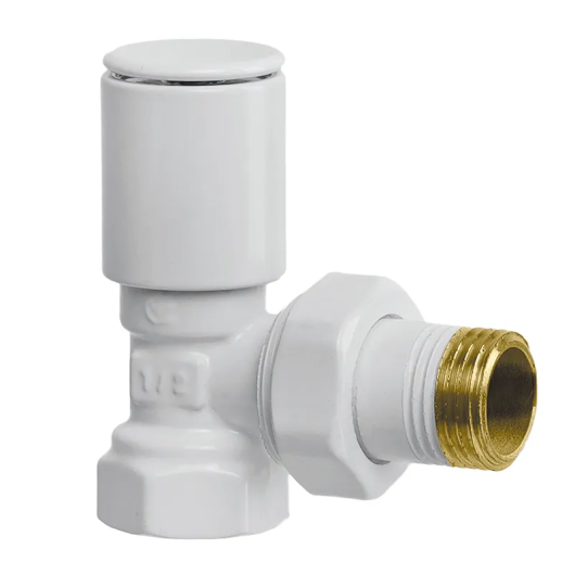 Кран для полотенцесушителя угловой Koer KR.531.White - 1/2" (KR5104) купить в САНН Одесса, изображение 2