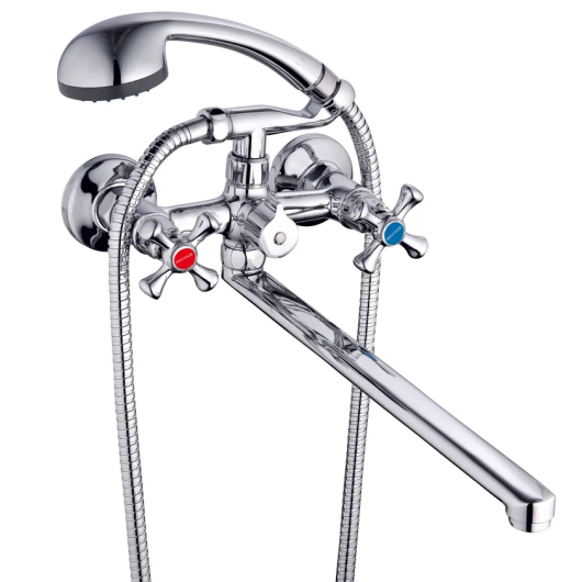 Смеситель для ванны MIXXUS DMT7-B827 (плоский излив) (Цвет хром) (MI6440) купить в САНН Одесса