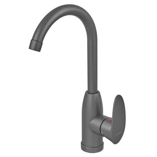 Смеситель для кухни PLAMIX CEZAR-011-B SET GRAPHITE (с подводкой) (Цвет графит) (PM0695) купить в САНН Одесса
