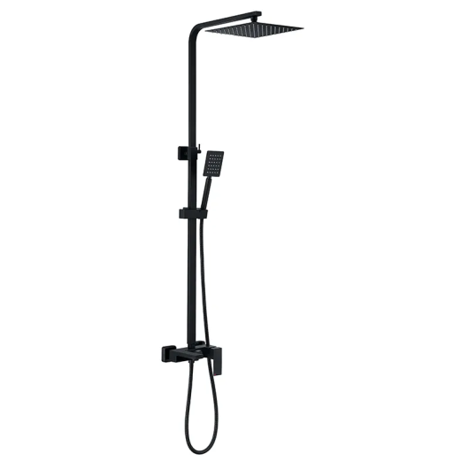 Душевая колонна со смесителем Zerix KUB-008-J Black из нерж. стали SUS304 (ZX4853) купить в САНН Одесса