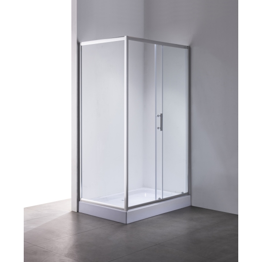 Душевая кабина с низким поддоном MIXXUS HARD SCT01-120x80x198-TR CHROME прозрачное стекло 5мм (MI6910) купить в САНН Одесса, изображение 2
