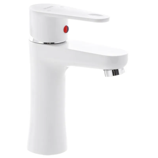 Смеситель для умывальника PLAMIX VEGA-001 WHITE (без подводки) (Цвет белый) (PM0685) купить в САНН Одесса
