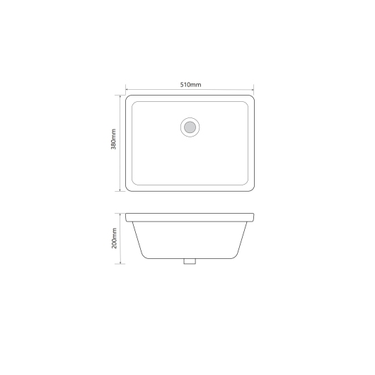 Раковина врезная под столешницу MIXXUS PREMIUM STYLE-1701 510х380х200mm (перелив) (MP6567) купить в САНН Одесса