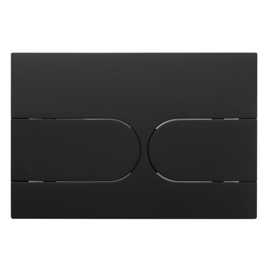 Панель смыва KOER KT-0604-05 240x160x10mm пластиковая, кнопка округленная (цвет черный матовый) (KR5324) купить в САНН Одесса