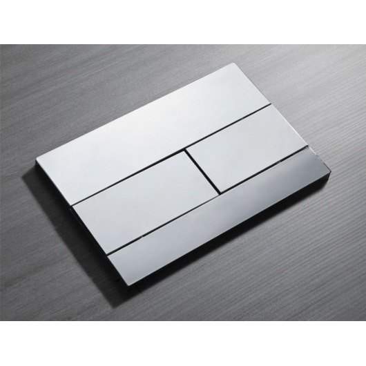 Панель смыва KOER KT-0603-01 240x160x10mm пластиковая, кнопка линейная (цвет хром) (KR5319) купить в САНН Одесса, изображение 4